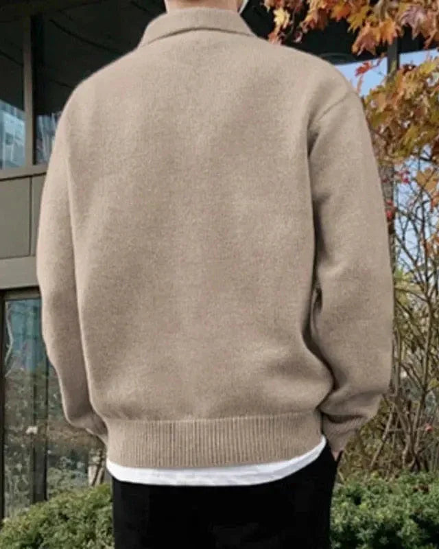 Pull Laine Demi-Zip Héritage